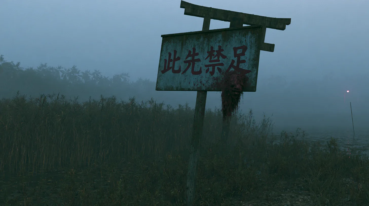 此先禁足の境界看板